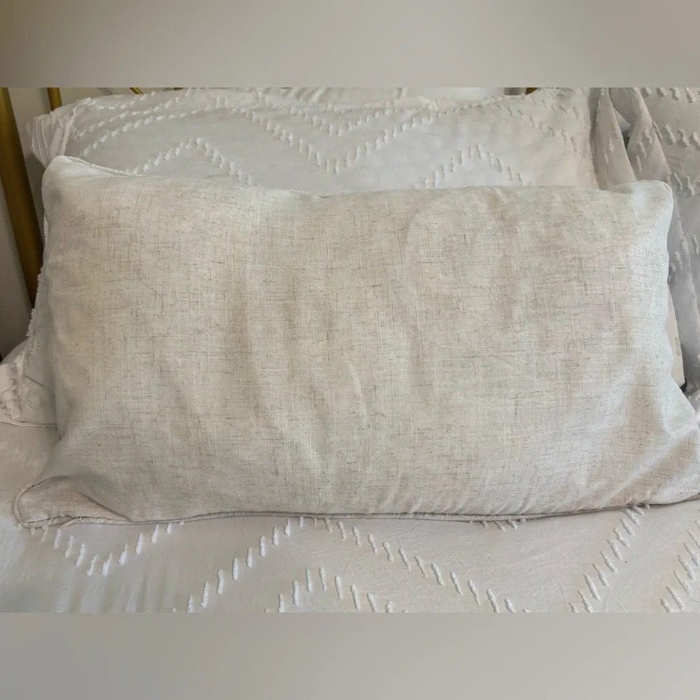 Lumbar Pillow Cover Case ONLY 13x23 Beach Houses Lighthouse Linen Cotton